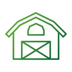 barn icon agriculture farm house building graphic