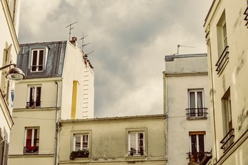 Fototapeta na wymiar panorama of Montmartre district in Paris France