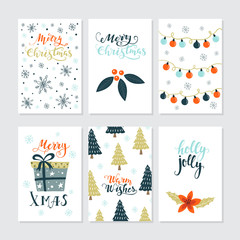 Christmas cards set