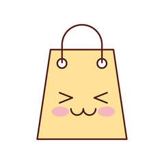 kawaii paper gift bag shopping commerce market