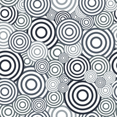 Circle seamless pattern. Seamless circle vector illustration background. Repeating geometric tiles. Concentric circles