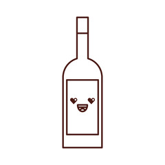 kawaii wine bottle drink beverage market cartoon