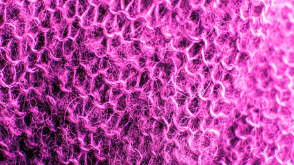 Knitted fabric background close up