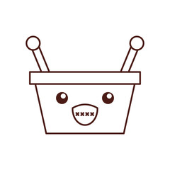 kawaii basket shopping supermarket handle cartoon