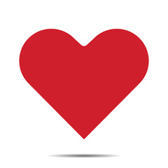 Heart Red Icon Vector