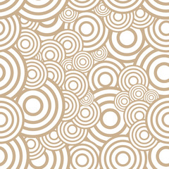 Circle seamless pattern. Seamless circle vector illustration background. Repeating geometric tiles. Concentric circles