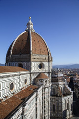 Fototapeta na wymiar Brunelleschi's Dome in Florence 