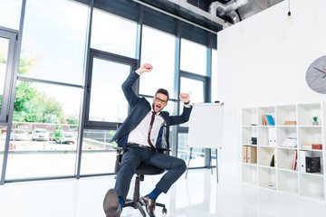 excited businessman