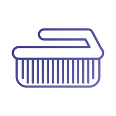 laundry brush cleaner domestic equipment isolated icon