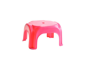 Plastic chair isolated on white background with clipping path.