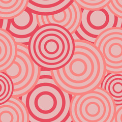 Circle seamless pattern. Seamless circle vector illustration background. Repeating geometric tiles. Concentric circles