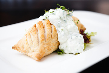 Traditional russian pie