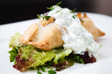 Traditional russian pie