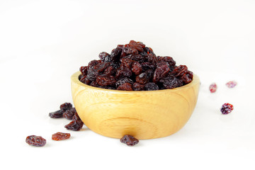 Raisins isolated on white background