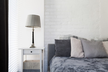 Home decoration in shades of grey