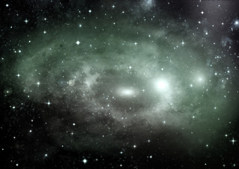 galaxy in a free space
