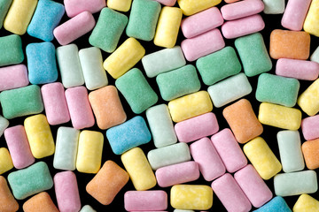Abstract colorful chewing gum background