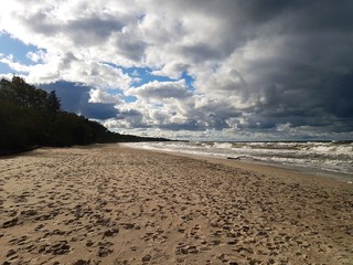 Plaża morze Bałtyk Polska 