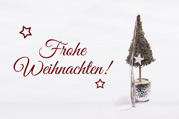 Weihnachtsgruß Karte Hintergrund Baum 