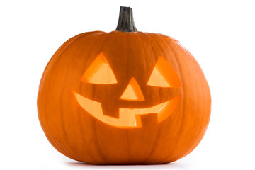 Halloween Pumpkin on white