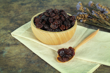 Raisins isolated on white background