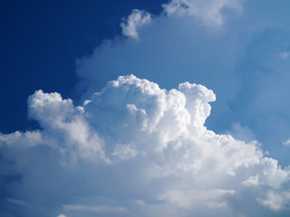 Naklejka na ściany i meble Cloud with blue sky background