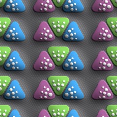 3D render  plastic background tile