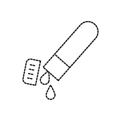 medical test tube with blood simple