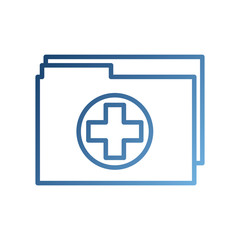 Obraz premium medical health record folder for wellness