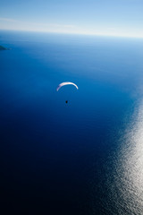 Fototapeta na wymiar Amazing view of oludeniz with paraglider.