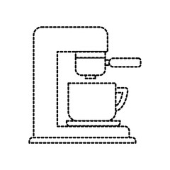 coffee maker with porcelain cup filter machine