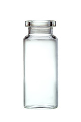 Medicine glass jar isolated.