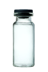 Medicine glass jar isolated.