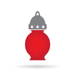 cemetery candle, All Saints' Day lantern- vector illustration