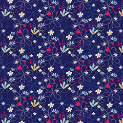 blue pattern flower