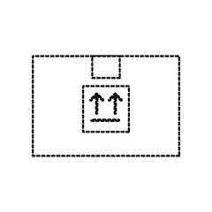 delivery cardboard box pack cargo icon