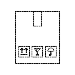 delivery cardboard box pack cargo icon