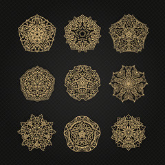 Set of Thai art element Graphic Thai design eps.10