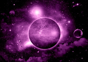 galaxy in a free space
