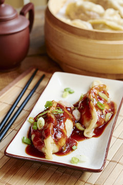 Manchurian Momo Dumplings