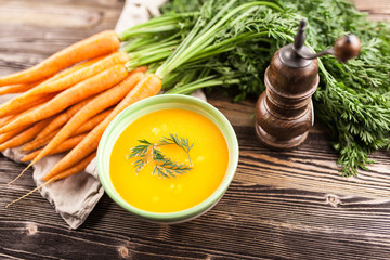 Carrot cream soup