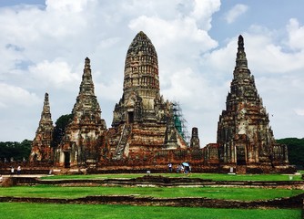 Wat Chaiwatthanaram temple, historical park in Ayutthaya, Thailand