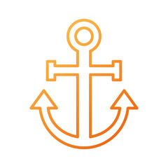 Obraz premium anchor nautical beach transport recreation symbol