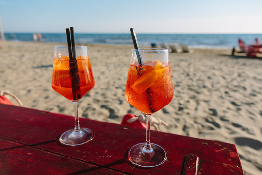 Spritz at the Tuscan beach