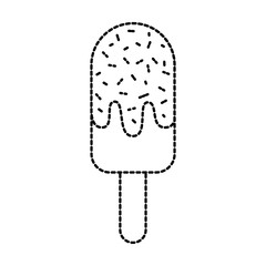 ice cream lollipop dessert on wooden stick