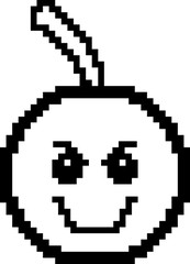 Evil 8-Bit Cartoon Cherry