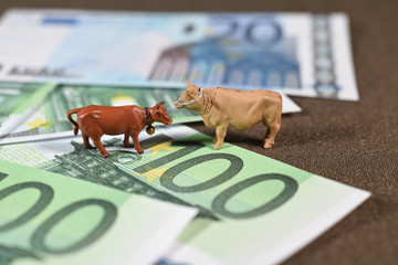 agriculture agricol euro argent salaire finances betail elevage crise lait vache fermier ferme...