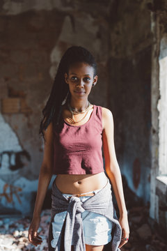 Young Rasta Woman Portrait