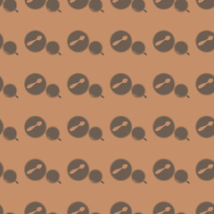 Coffee vector illustration on a seamless pattern background