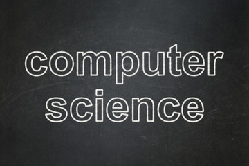 Fototapeta premium Science concept: Computer Science on chalkboard background